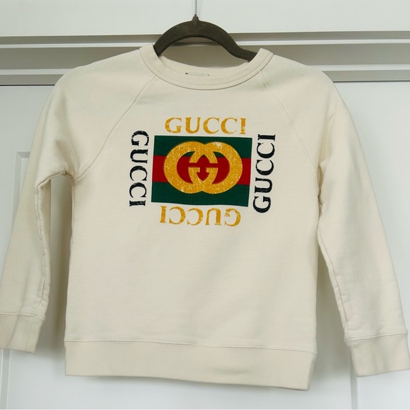 Gucci Other - Kids Gucci Cream Logo Sweatshirt (8Y)